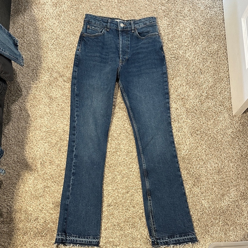 We The Free Dark Blue Flared Jeans